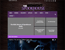 Tablet Screenshot of midnightspookhouse.com